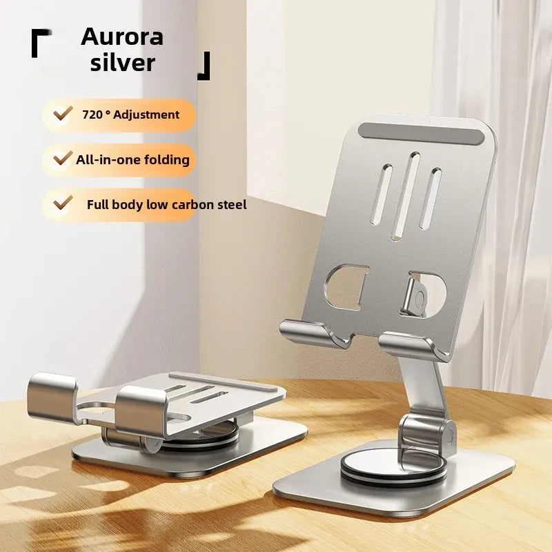 Metal 360 Degree Rotating Mobile Phone Tablet Pc Stand Lazy Portable Foldable Stand Mobile Phone Stand K61 Live Stand Expansion