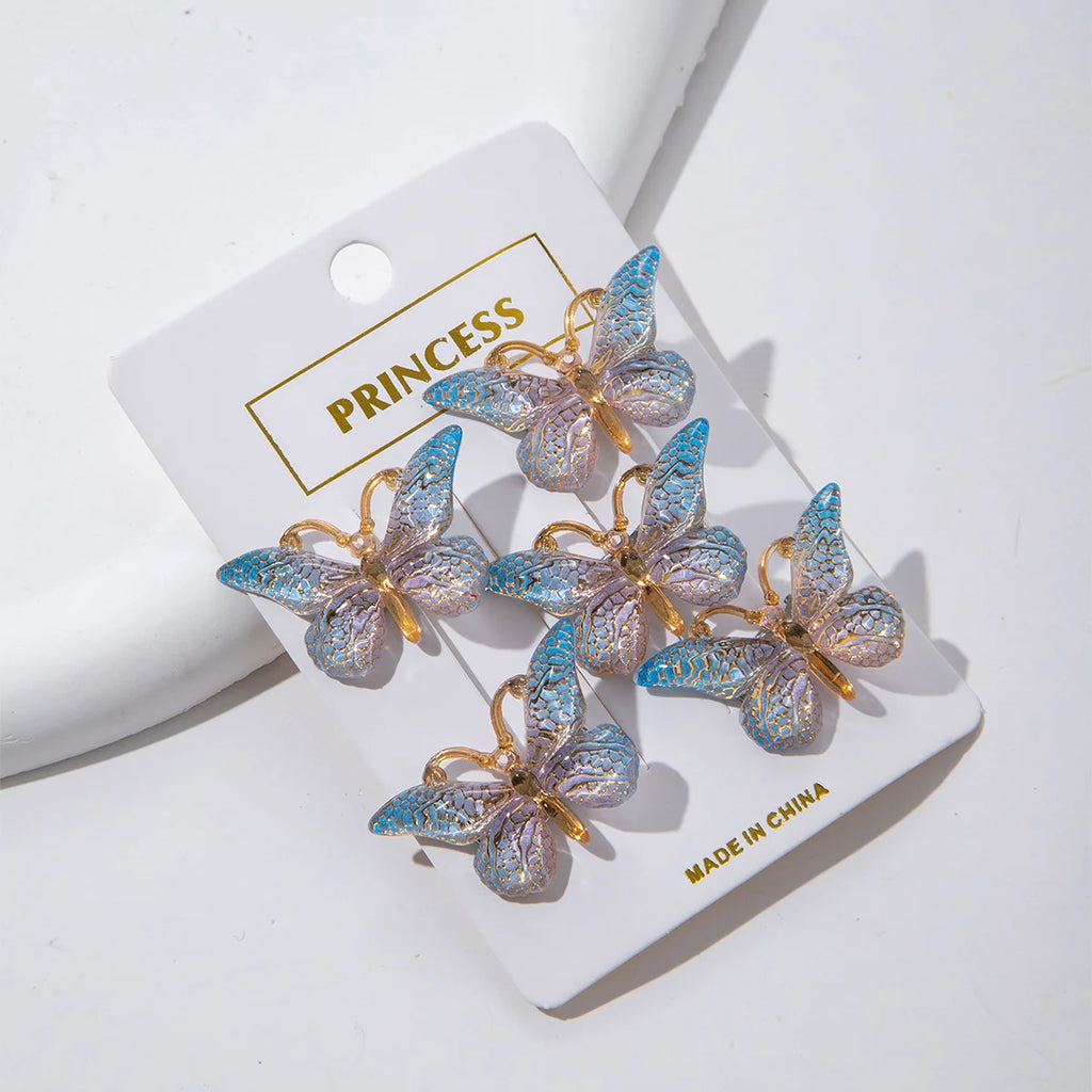 5PCS/20PCS Sweet Macarons Gradient Color Cute Butterfly Kids Hairpins Children Headwear Princess Barrette Girls Hair Accessories