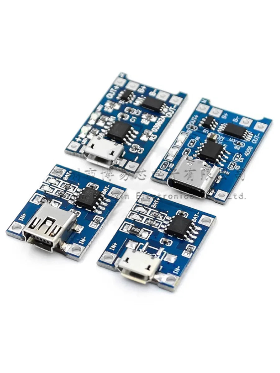 TP4056|18650 lithium battery 3.7v 3.6V 4.2V lithium battery charging board 1A overshoot and over-discharge protection   shell