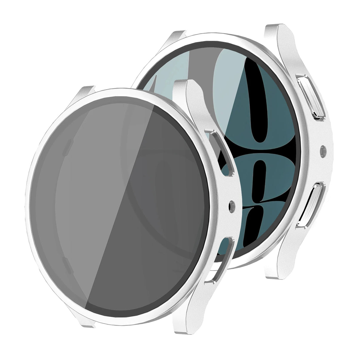 Tempered Glass+Cover for Samsung Galaxy watch 6/7 Case 44mm 40mm PC Anti-Spy Shockproof Overall Protective Cover Galaxy watch 6