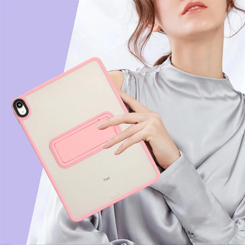 For IPad 5th 6th 9.7" 7th 8th 9th 10.2" Air 4 Air 5 Air 11 A16 11th 2025 Pro11 10th IPad Mini 4 5 6 7 PC+TPU Stand Cover Case