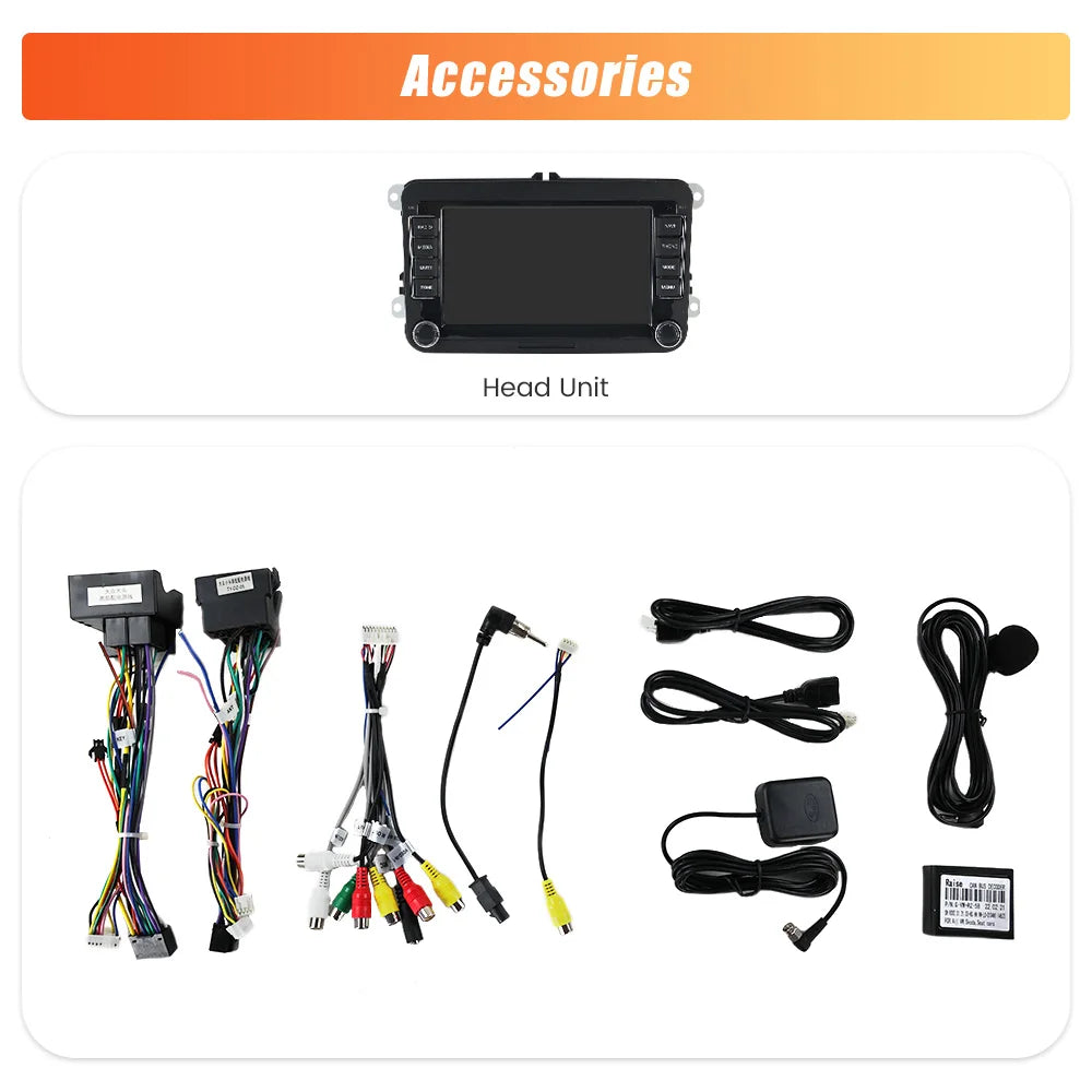 MEKEDE U.S. Car Radio For Volkswagen Passat b6 b7 golf 5 6 Polo Jetta Skoda Carplay BT Central Multimedia Smart car auto system