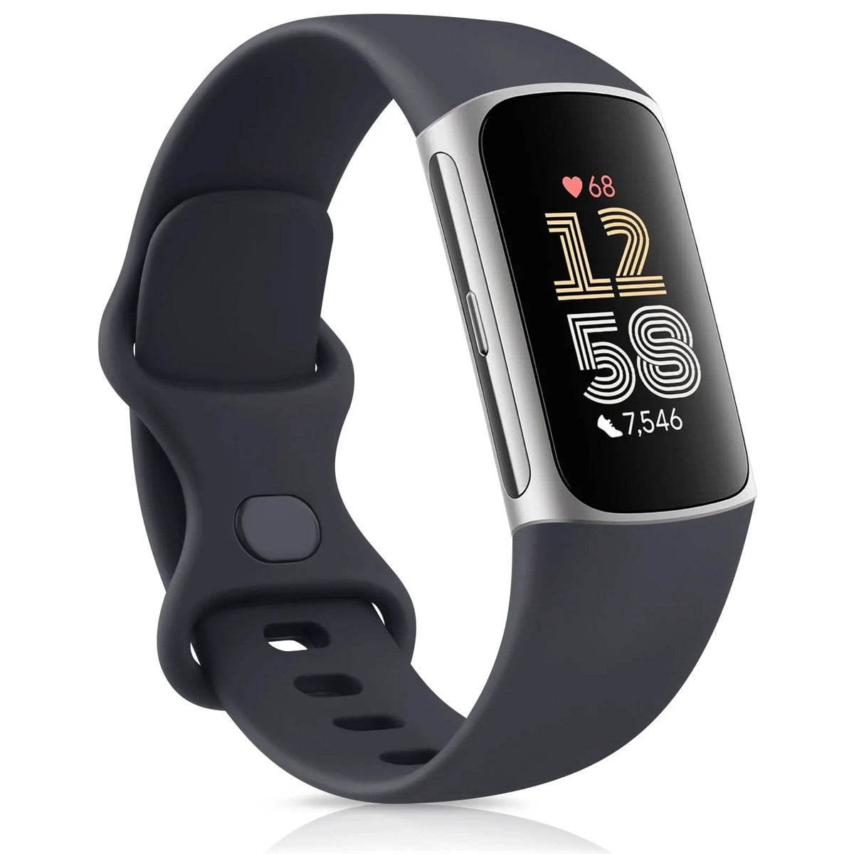 Soft Smatwatch Band for Fitbit Charge 5 6 Strap Adjustable Watchband for Fitbit Charge 5/Charge 6 Correa Wistband Replacement