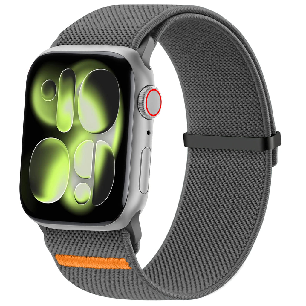 Elastic Nylon Loop Strap for Apple Watch Ultra 10 9 8 7 6 5 4 3 Band Bracelet for IWatch 49mm 45mm 41mm 38mm 42mm 40mm 44mm 46mm