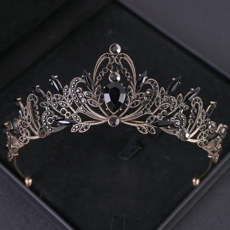 Bridal Headwear Purple-Colour Women's Grand Party Crown Birthday Tiaras