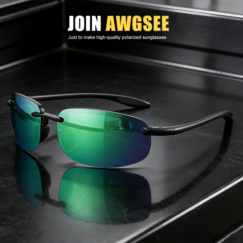 Polarized Sports Sunglasses TR90 Material Flexible & Durable - UV Protection for Driving Fishing Golf Cycling Unisex