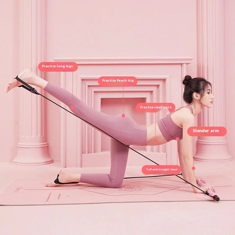 Pilates Stick Fitness Stick Puller Home Yoga Elastic Band Slimming Exercise Equipment Female Tension Rope Elastic Rope