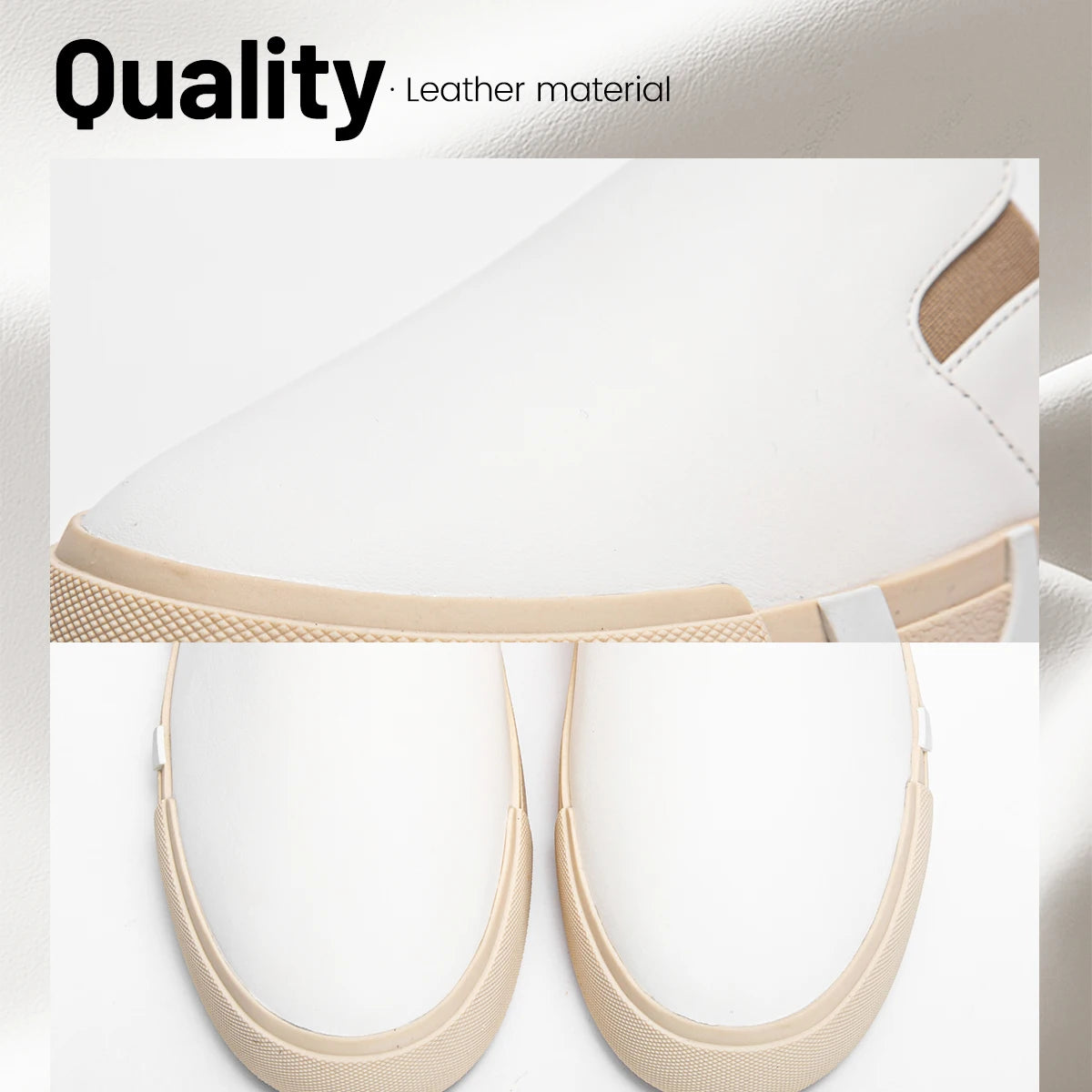 Women's Casual Shoes Comfortable Cow Leather Women's Flat Shoes
