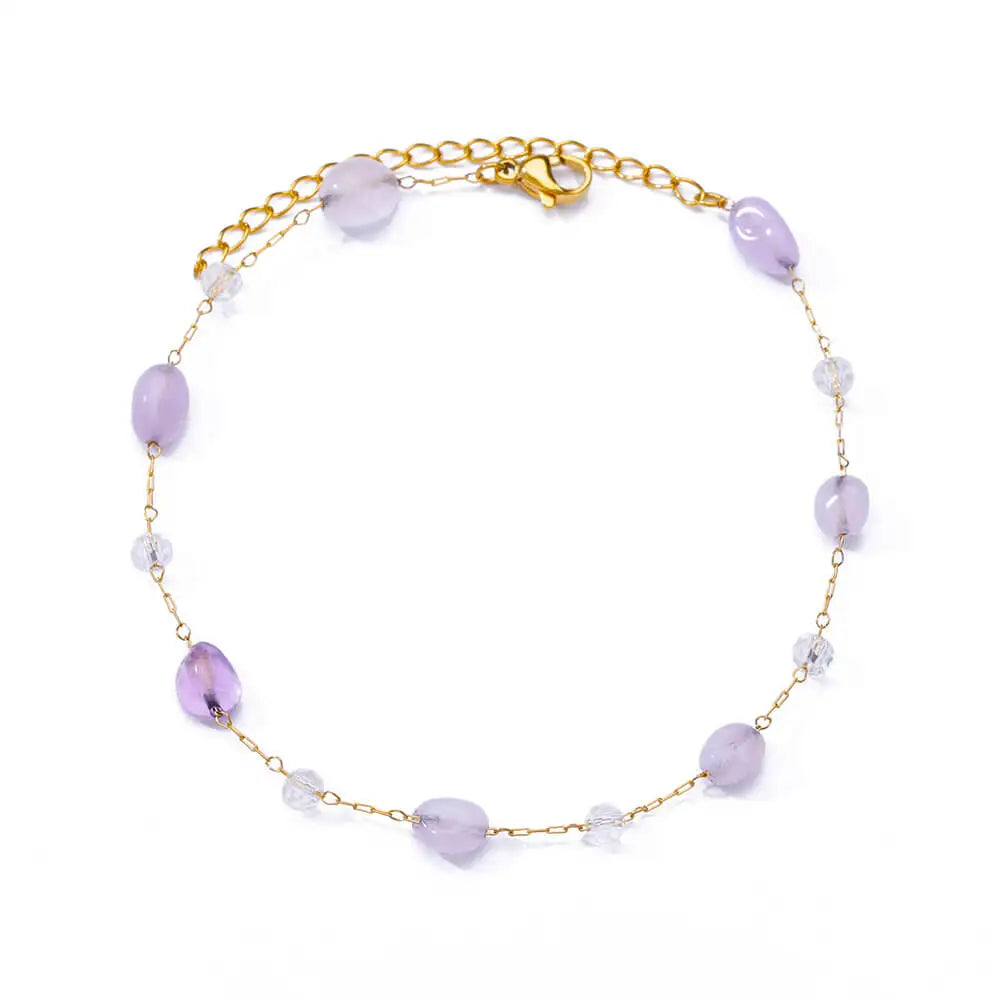 Colorful Boho Drops Anklets For Women Gold Color Stainless Steel Geometric Anklet Luxury Wedding Aesthetic Summer Jewelry Gift