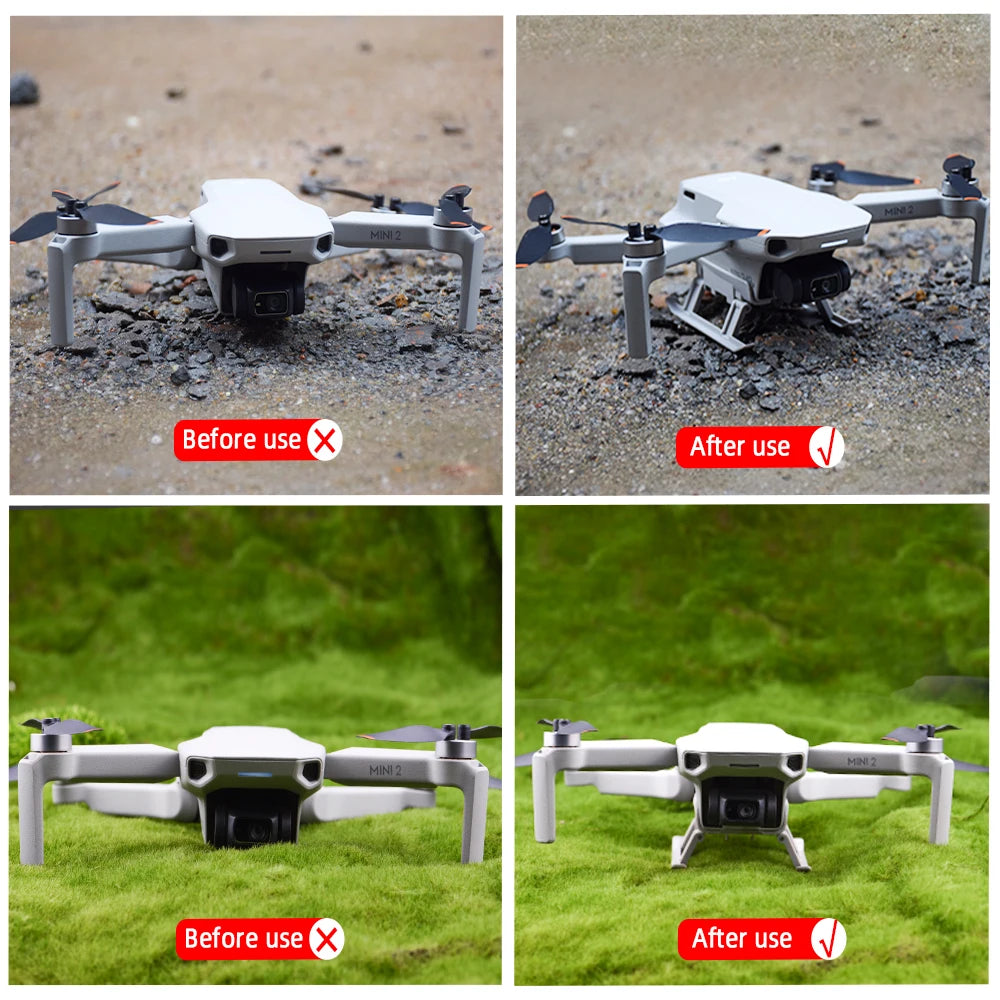 BRDRC Landing Gear Compatible with DJI Mini 4K/Mini 2/Mavic Mini/SE Quick-Release Legs Drone Accessories