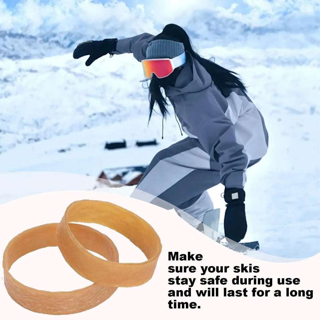 Ski Brake Retainers 20 Pack Elastic Straps Universal Snowboard Binding Holder Ski Boot Crampon Anti Lost Keeper Rubber Bands