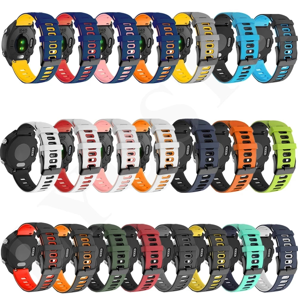 Silicone Watch Band For Xiaomi Huami Amazfit GTR 47mm/2/2e/Stratos 3 Strap 22mm Bracelet For Amazfit GTR 4 3pro Watchband Correa
