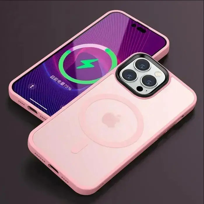 Matte Translucent Frosted Case For IPhone 18 16 15 14 13 11 12 17 Pro Max Plus Magnetic Case For Magsafe Wireless Charging Cover