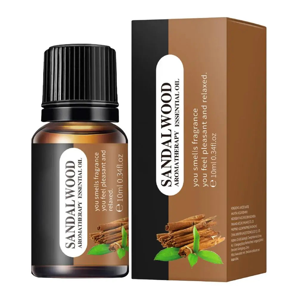 1pc Citronella,bergamot, Sandalwood, Peppermint Essential Oil For Diffusers Aromatherapy Sleep Meditation Candles & Massage