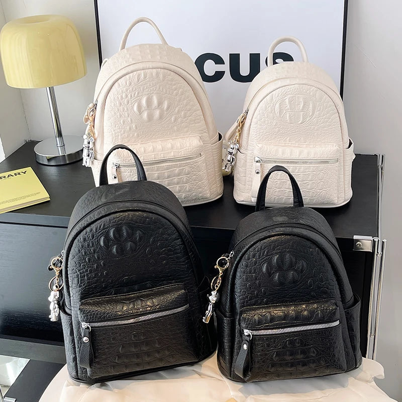 Women's Backpack Ladies Big Bagpack for Teenager Girl PU Leather Large Capacity Shoulder Bags for Women 2026 Mochilas Feminina
