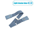 Canvas Adjustable Elastic Waist Band Invisible Belt Buckle-Free Belts for Women Men Jean Pants Dress No Buckle Easy To Wear