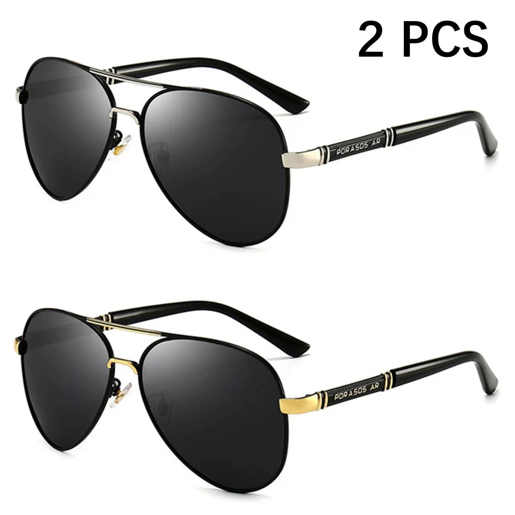 Men's Polarized Sunglasses Aviator Sunglasses For Men Women Metal Frame Glasses for Traveling Surfing Driving Fishing UV400