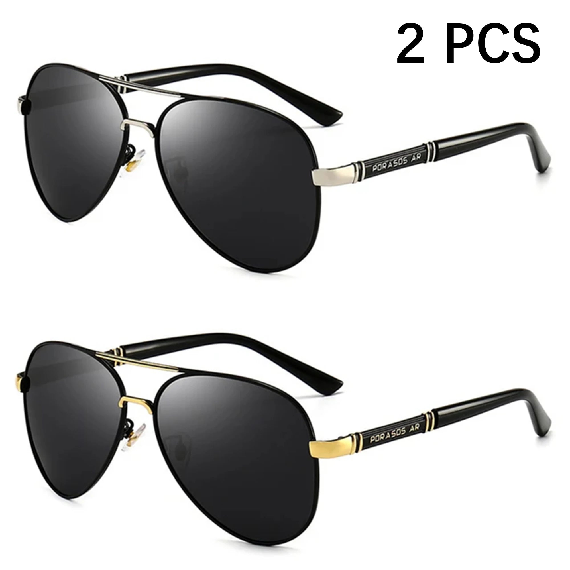 Men's Polarized Sunglasses Aviator Sunglasses For Men Women Metal Frame Glasses for Traveling Surfing Driving Fishing UV400