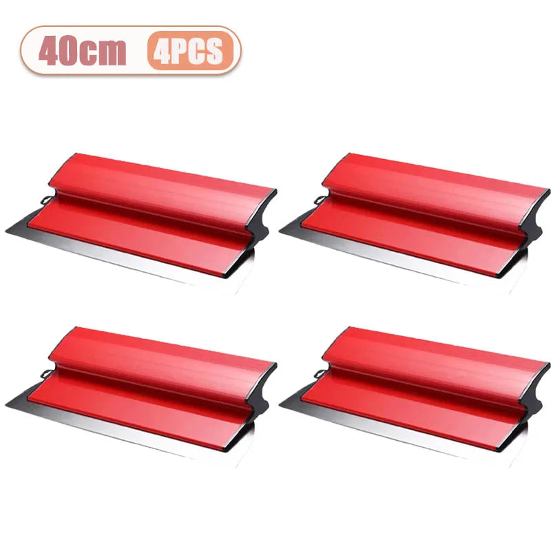 1-4PCS 25cm/40cm Stainless Steel Scraper for Wall Plastering Leveling Tool Putty Knife Wall Finishing Trowel Home Accessories