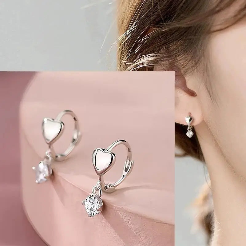 925 Sterling Silver Star Earring for Women Girl Personal Originality Trend Hip Hop Neutral Jewelry Gift Dropshipping