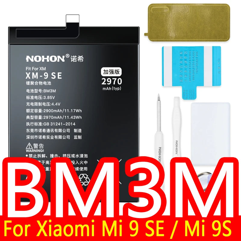 NOHON Battery For Xiaomi Redmi Note 10 Pro 9 9S 8 7 Mi 9 SE 8 Lite 9T Mix 4 Bateria BN57 BN53 BM4Y BM4J BM3L BM4E BM4F BN4A BN55