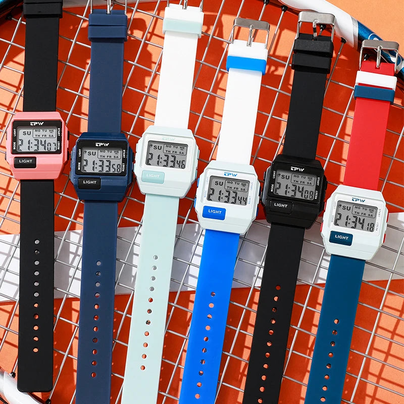 TPW 36mm Midsize Digital Watch For Women Teenage  Meter Water Resistant