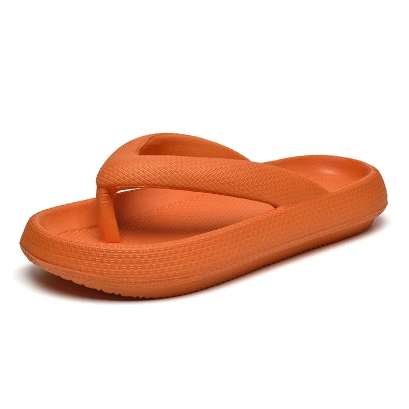 YRZL Soft Sole Platform Flip Flops Women 2024 Summer Beach Non Slip Men Slippers Coulple Thick Sole Bathroom Slides Sandals