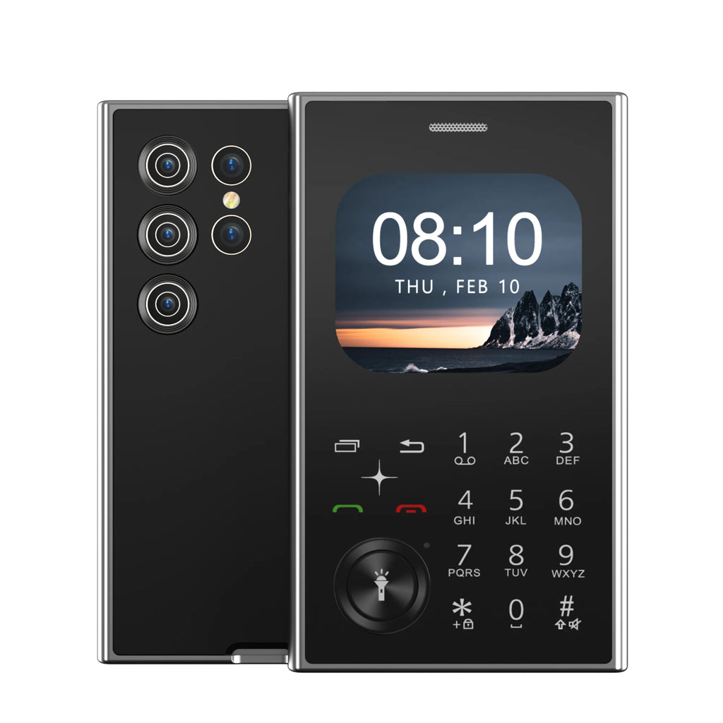SERVO V8 Button Mobile Phone Dual SIM Standby Magic Voice Speed Dial FM Radio MP4 Player Flashlight 2G Feature Small Cellphones