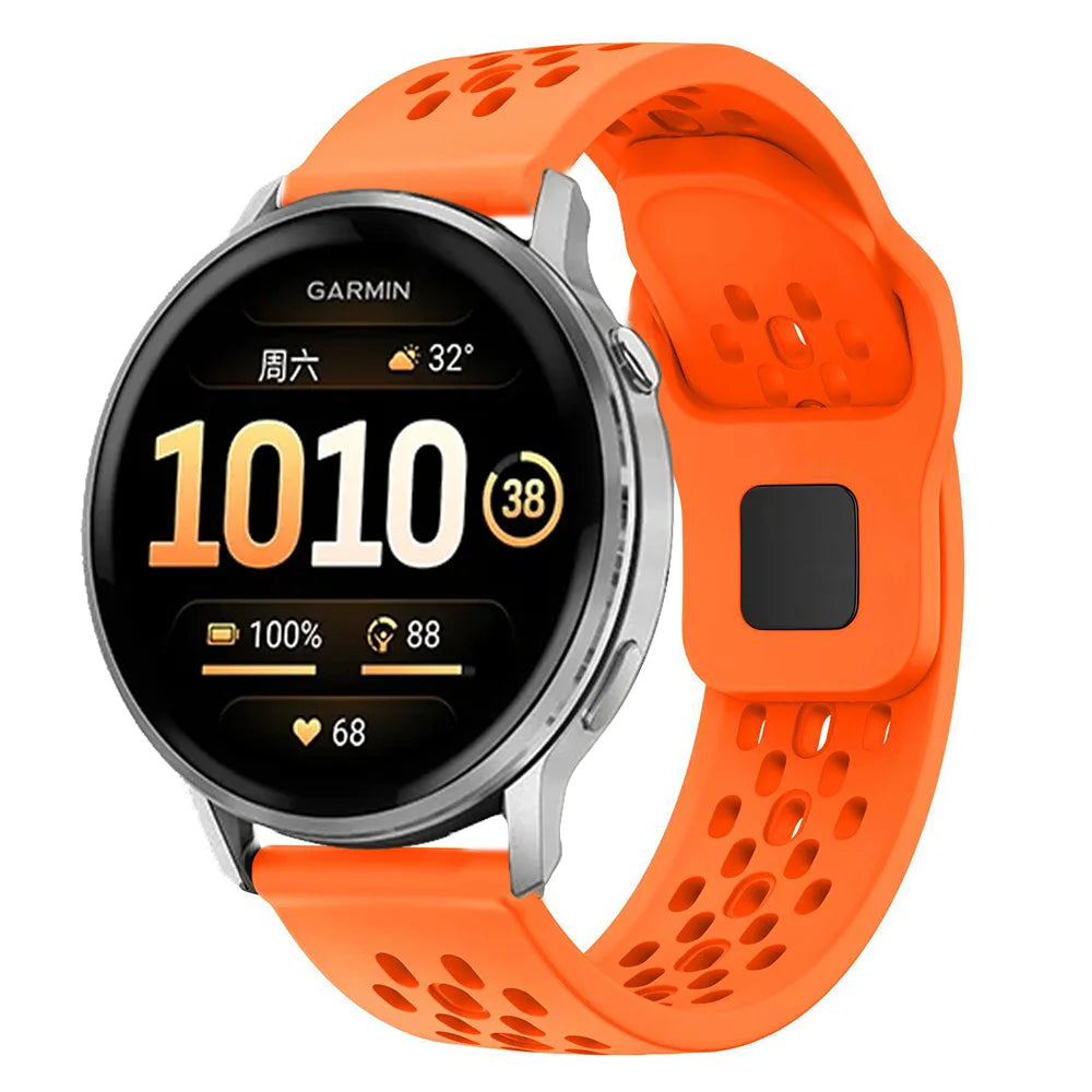 18/20/22mm Silicone Strap for Garmin Venu 4 45/41mm Venu 3 3s Sq 2 Plus Forerunner 170 70 570 265 255 Bracelet Active 6 5 Correa