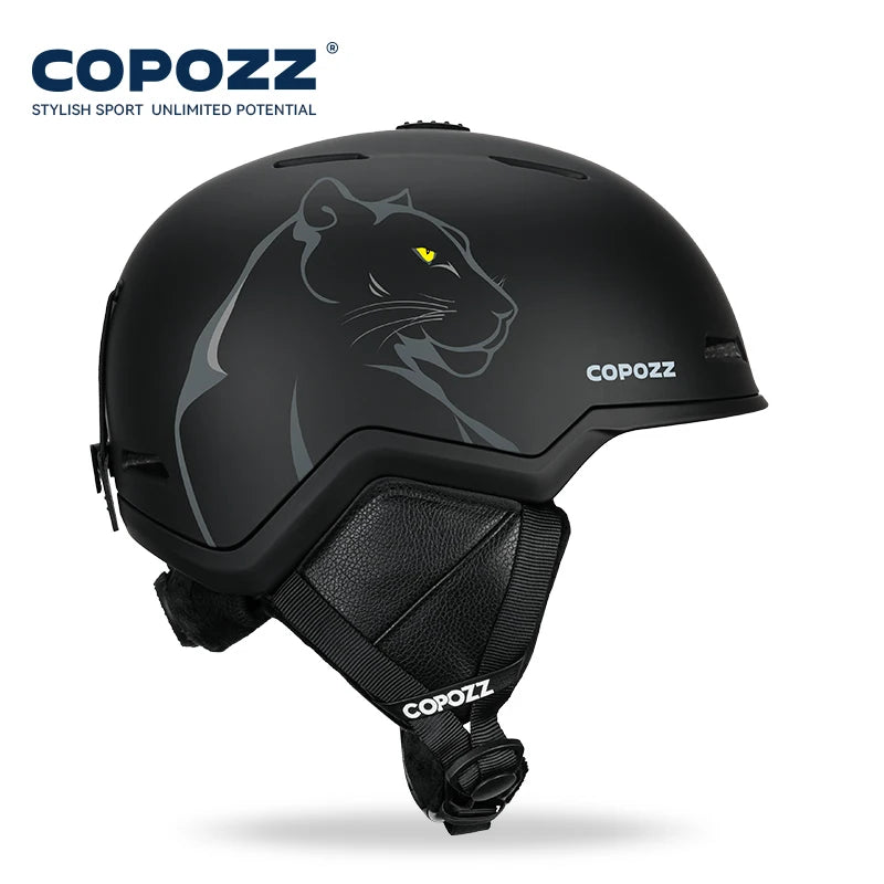 COPOZZ Winter Ski Snowboard Helmet Half-covered Anti-impact Safety Helmet Cycling Snowmobile Skiing Protective For Adult And Kid