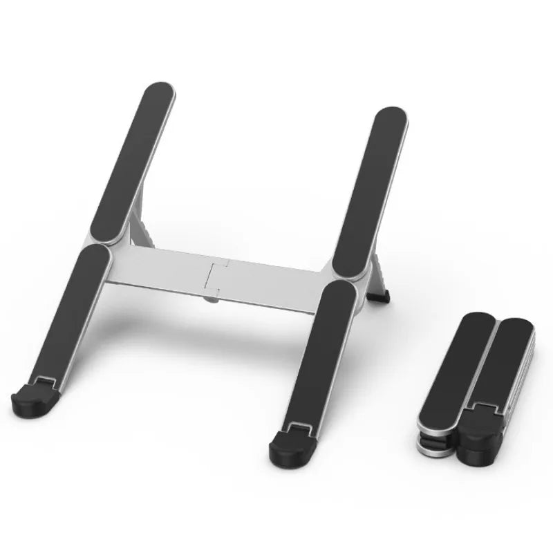 Aluminum Alloy Laptop Stand Foldable Lightweight Tablet Stand Laptop Holder with Height Adjustment for Business Travel