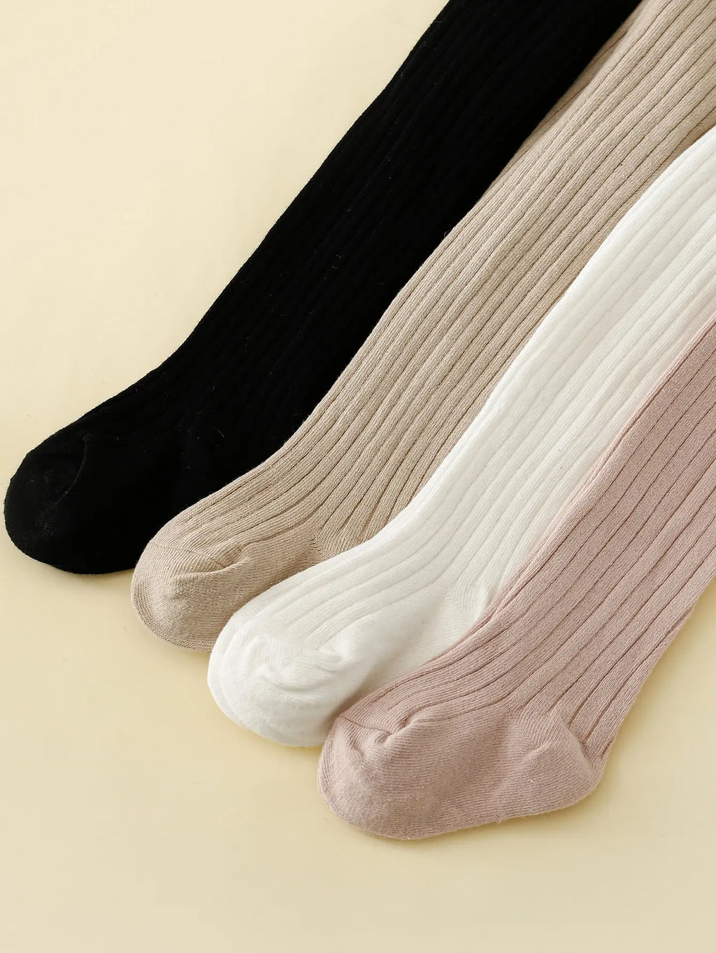 4pairs Toddler Girls Solid Tights