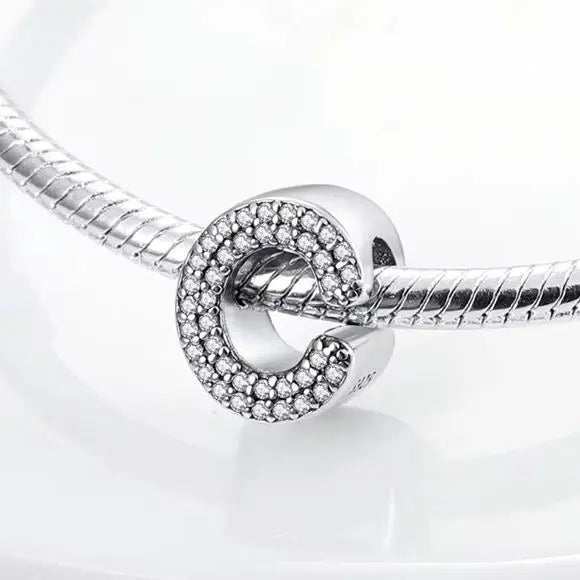Charms Fit Original Bracelet A-Z Alphabet Charms Beads 925 Sterling Silver 26 Letters Charm for Women Girl DIY Fine Jewelry Gift