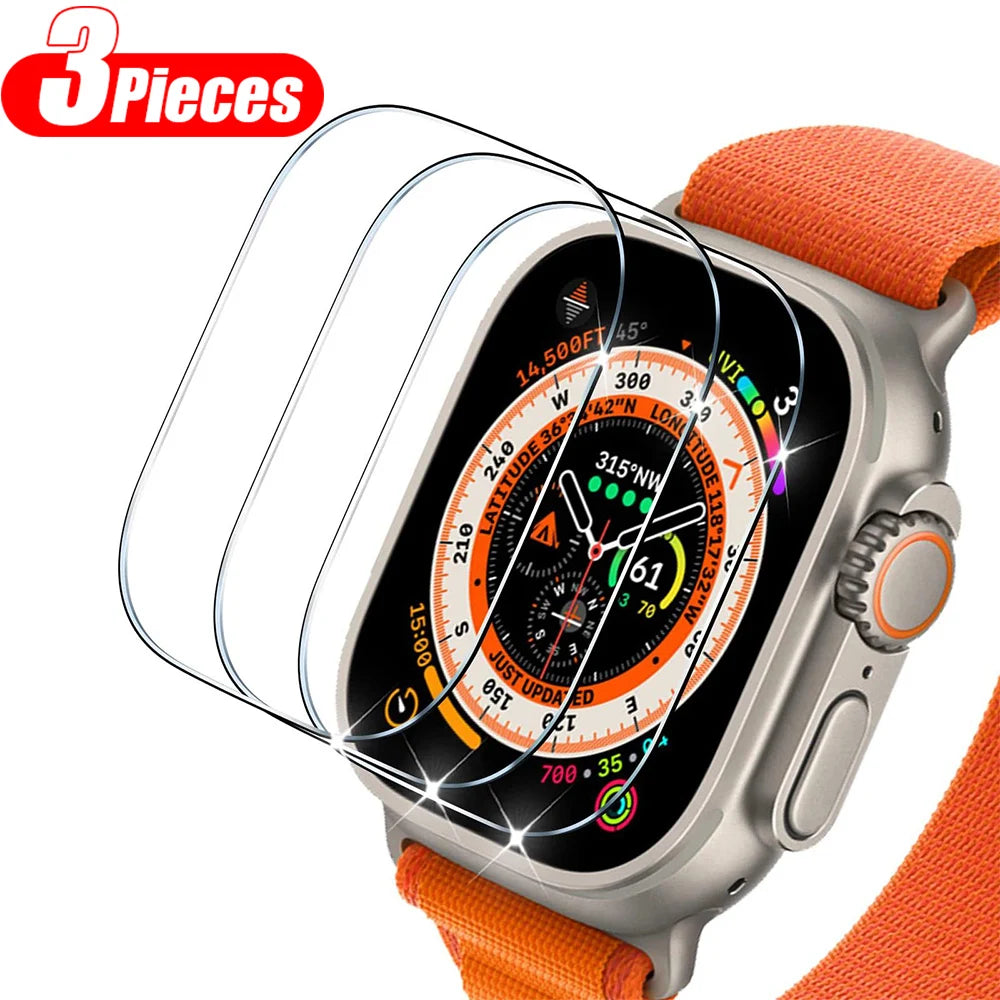 5PCS Protection Film for Apple Watch 9 5 6 SE 40mm 44mm 41mm 45mm Screen Protector for Apple Watch 5 6 7 8 9 41mm 45mm 40mm 44mm