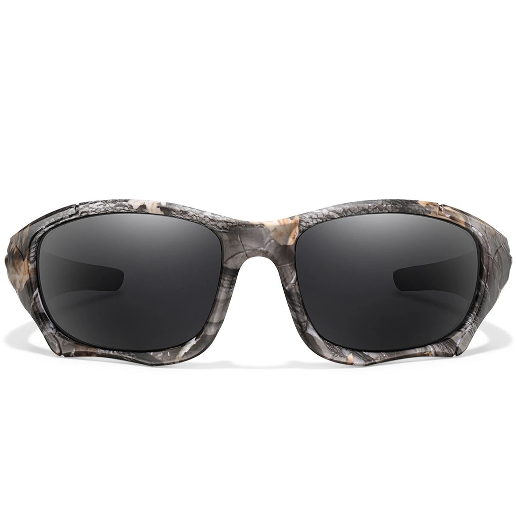 Polarized Fishing Sunglasses for Men Women Classic Camouflage Shades with UV Protection for Outdoor Driving Cycling Hiking