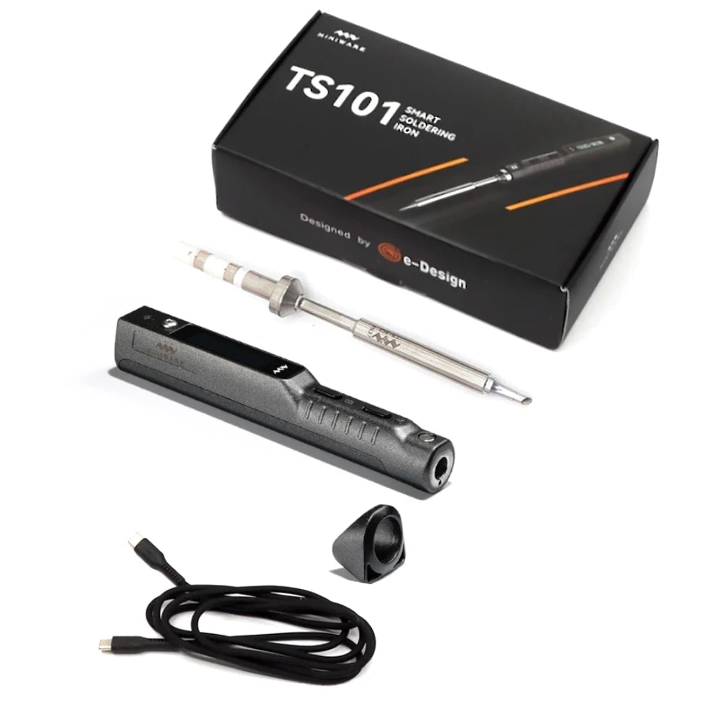 Original MINIWARE TS101 Soldering Iron Portable Adjustable Temperature Digital Solder Station Tip TS-BC2 PD3.1 90W TS100 Upgrade