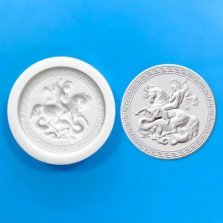 Angel Relief Pendant Silicone Mold Greek Wax Goddess Retro Cake Decoration Accessories Fondant Cake Mold Plaster Resin Molds