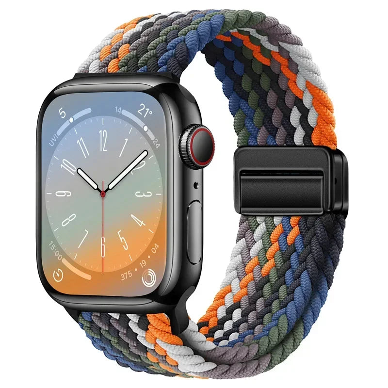 Nylon strap For Apple watch 11 10 42mm 46mm 9 8 7 45mm 41mm Ultra 3/2/1 49mm Magnetic wristband For iWatch 6 5 4 3 SE 44mm 40mm