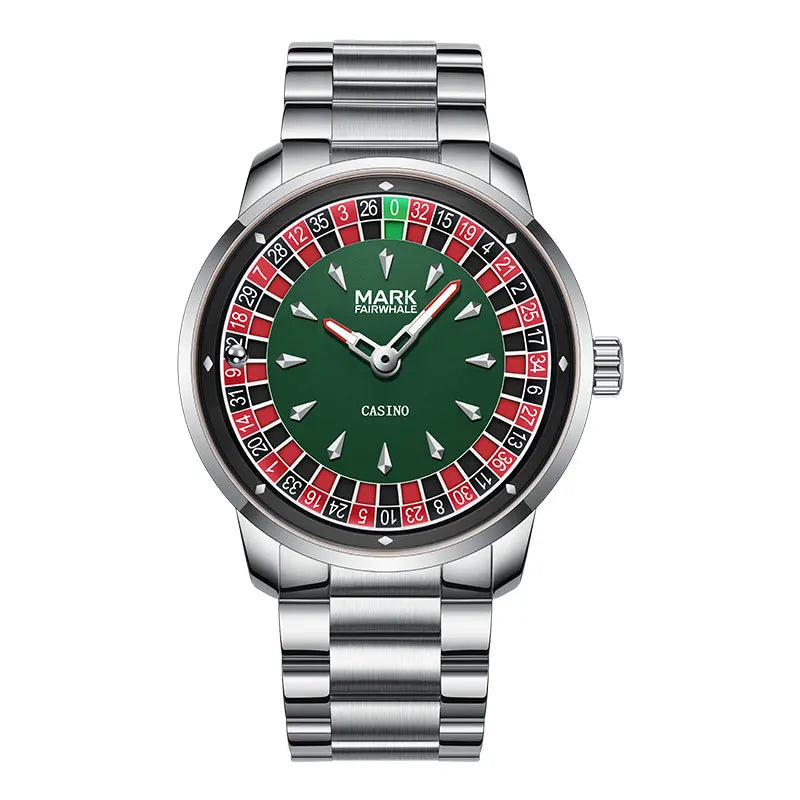 Mark Fairwhale Top Brand 360° Wheel Rotating Fashion Men's Watch Steel Strip Quartz Watch Waterproof Watches for Men Best Gift