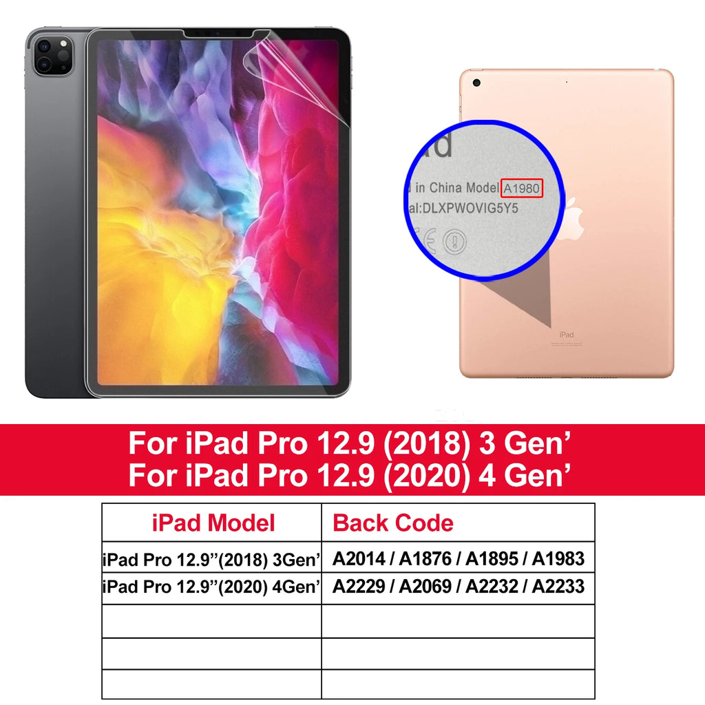 2pcs for iPad Air 2024 Pro 11/13 M4 Screen Protector Film  Paper Feel Matte PET Painting for iPad 7th 8th 9th 10th Generation
