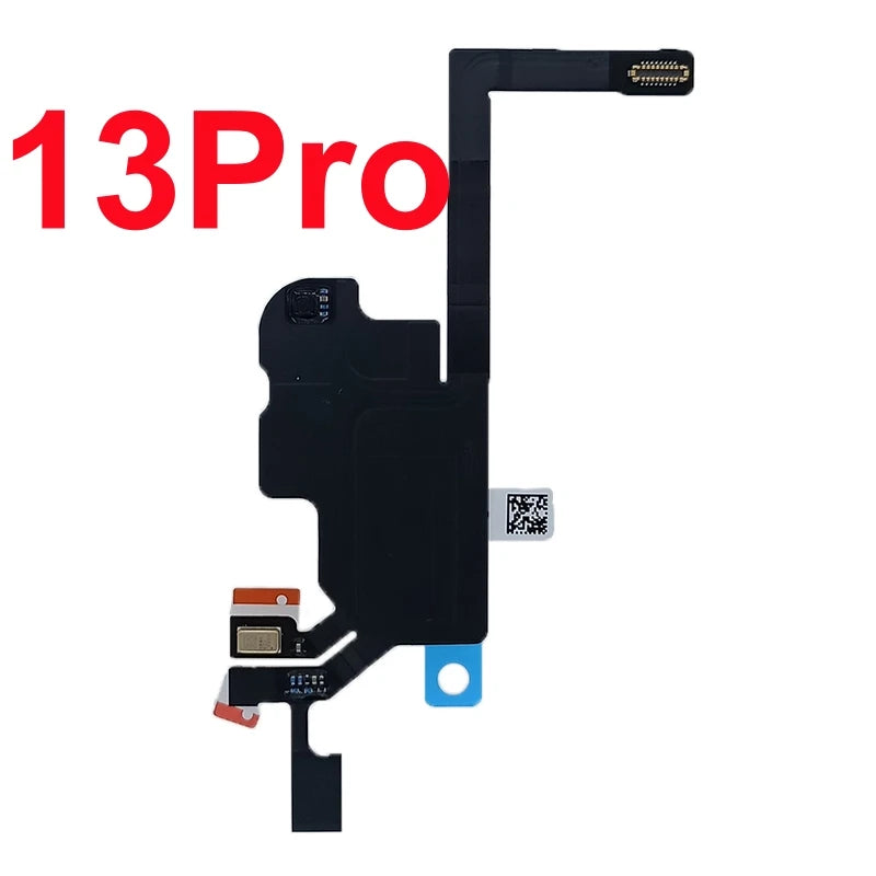 1pcs Earpiece Sensor For iphone 13 14 Pro Max 15 16 Plus Mini Proximity Mic No Ear Speaker Microphone Replacement Part