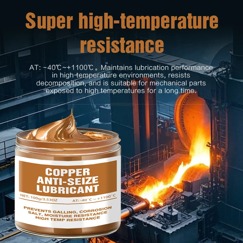 100ml Copper Grease Anti Seize Copper Thread Grease Anti Bite Agent Automotive Maintenance Repair Tool ﻿For Car Brake