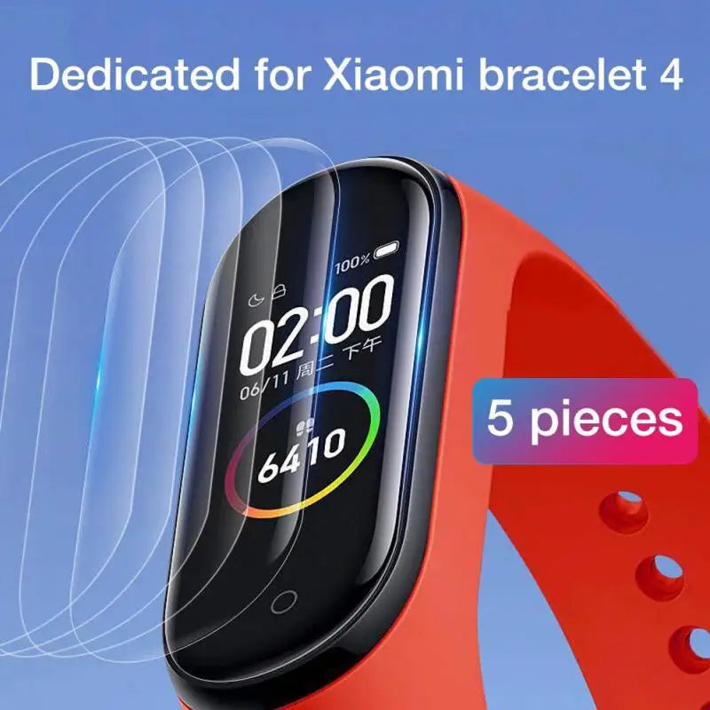 1/3/5PCS 500D Soft Hydrogel Film For Xiaomi Mi Band 8 7 6 5 4 3 Protective Film Xiaomi MiBand 8 7 6 5 Smart Wristband Not Glass