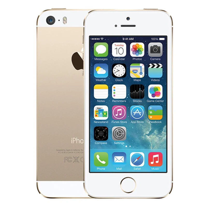 Original 4.0" iPhone 5s 4G Mobile Cell Phone ROM 16GB/32GB/64GB WIFI IOS Old Phone Unlocked CellPhone 1560mAh Battery