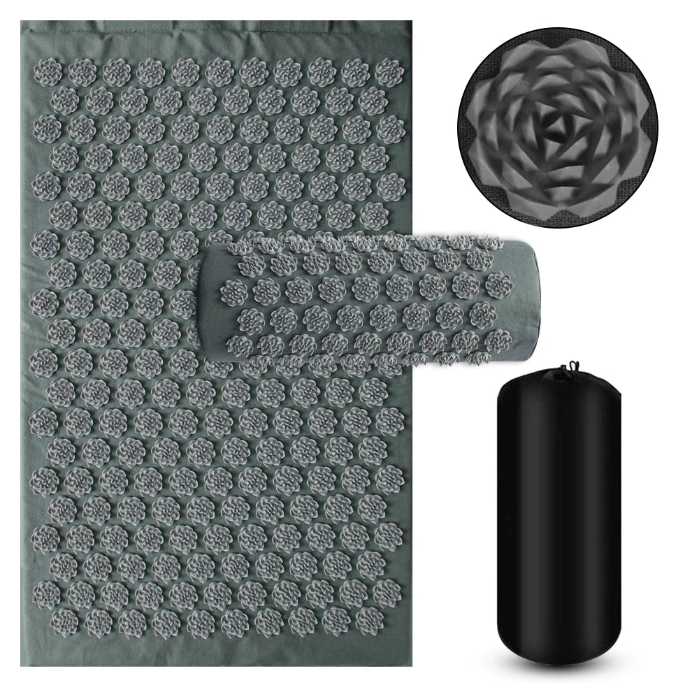 Kuznetsov's Applicator Nonslip Acupressure Yoga Cushion Sensi Massage Body Mat With Needle Foot Massager Pillow Neck Fitness Pad