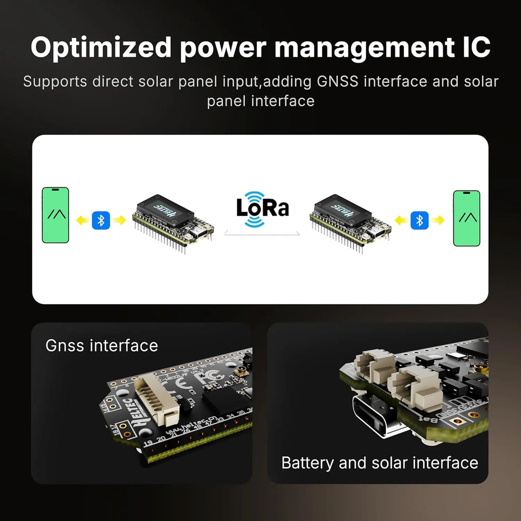 Heltec V4 ESP32 Development Board Upgraded ESP32-S3 SX1262 LoRa Module WiFi Bluetooth 2MB with 915MHz Antenna for Meshtastic