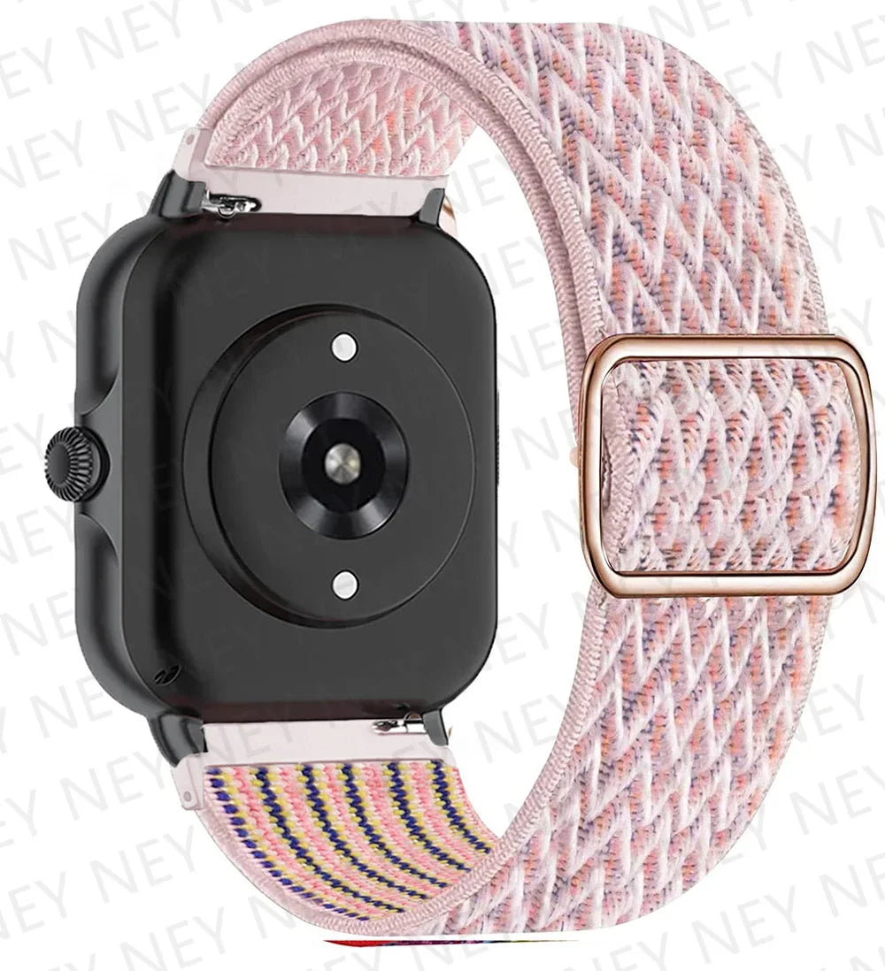 Shiny Elastic strap For Amazfit gts 4-3-2-2e-mini/bip-U-S-lite/Stratos 2 20mm/22mm band Bohemian Pride bracelet gtr-4-3-3pro-2e