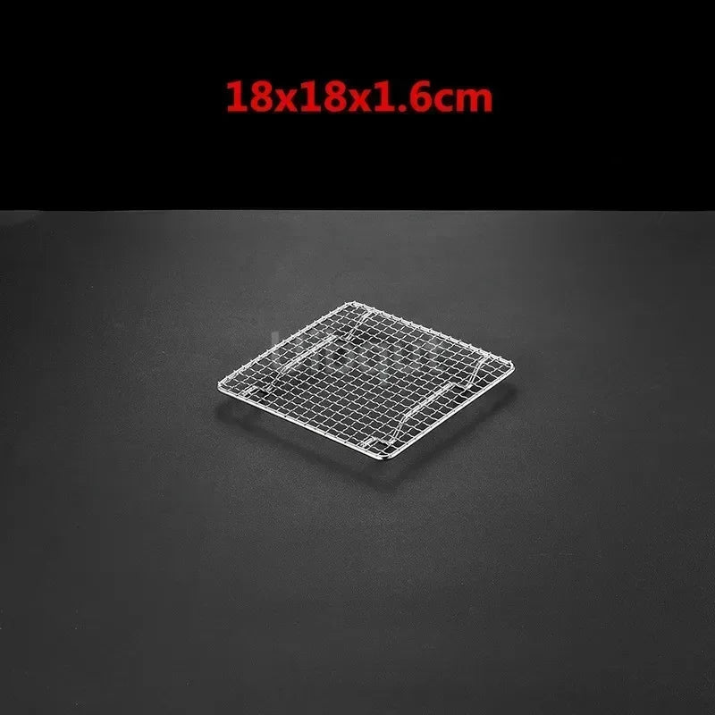 square bbq net rack meshes stainless steel 304 BBQ grill Mesh Rectangular Baking rack with Foot leg Drainage Cake Drying Frame