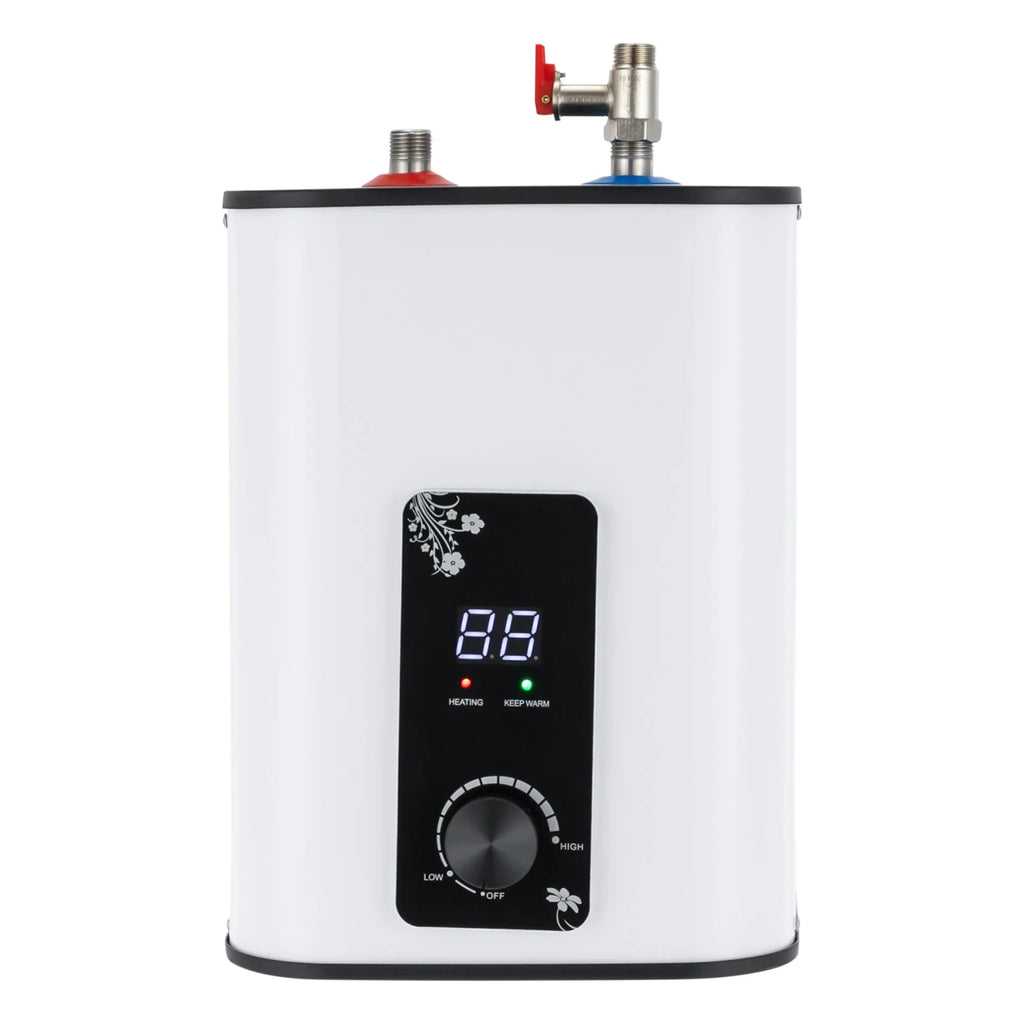8L Instant Hot Water Heater, Under Sink Water Heater, 1500W Small Tank Water Heater for Kitchen, Top Outlet Faucet