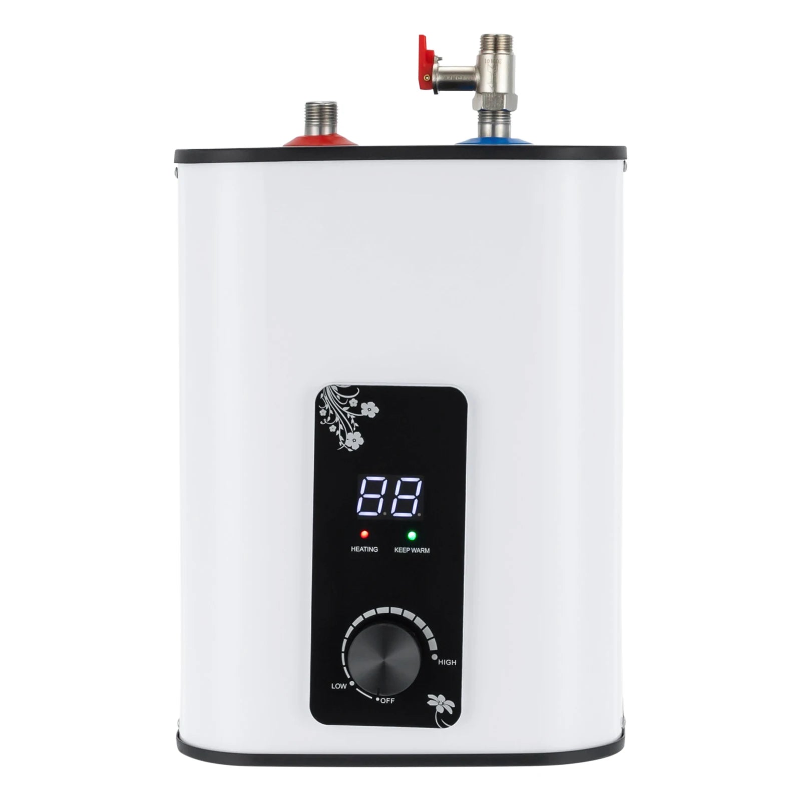 8L Instant Hot Water Heater, Under Sink Water Heater, 1500W Small Tank Water Heater for Kitchen, Top Outlet Faucet